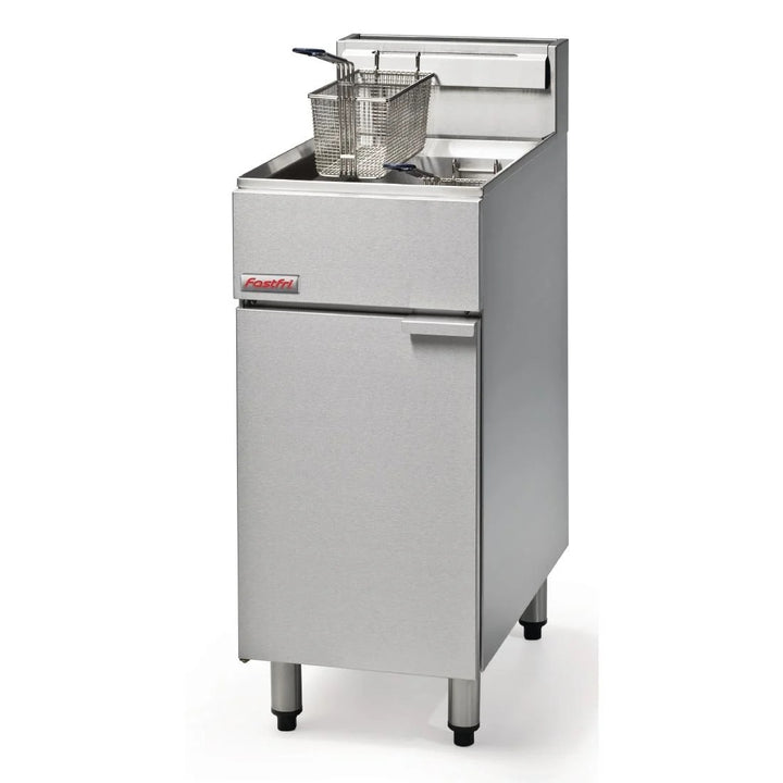 FastFri Freestanding Single Pan Double Basket Gas Deep Fryer 18L - FF18