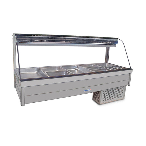 Roband Curved Glass Refrigerated Display Bar - Piped and Foamed only (no motor), 12 pans - CFX26RD