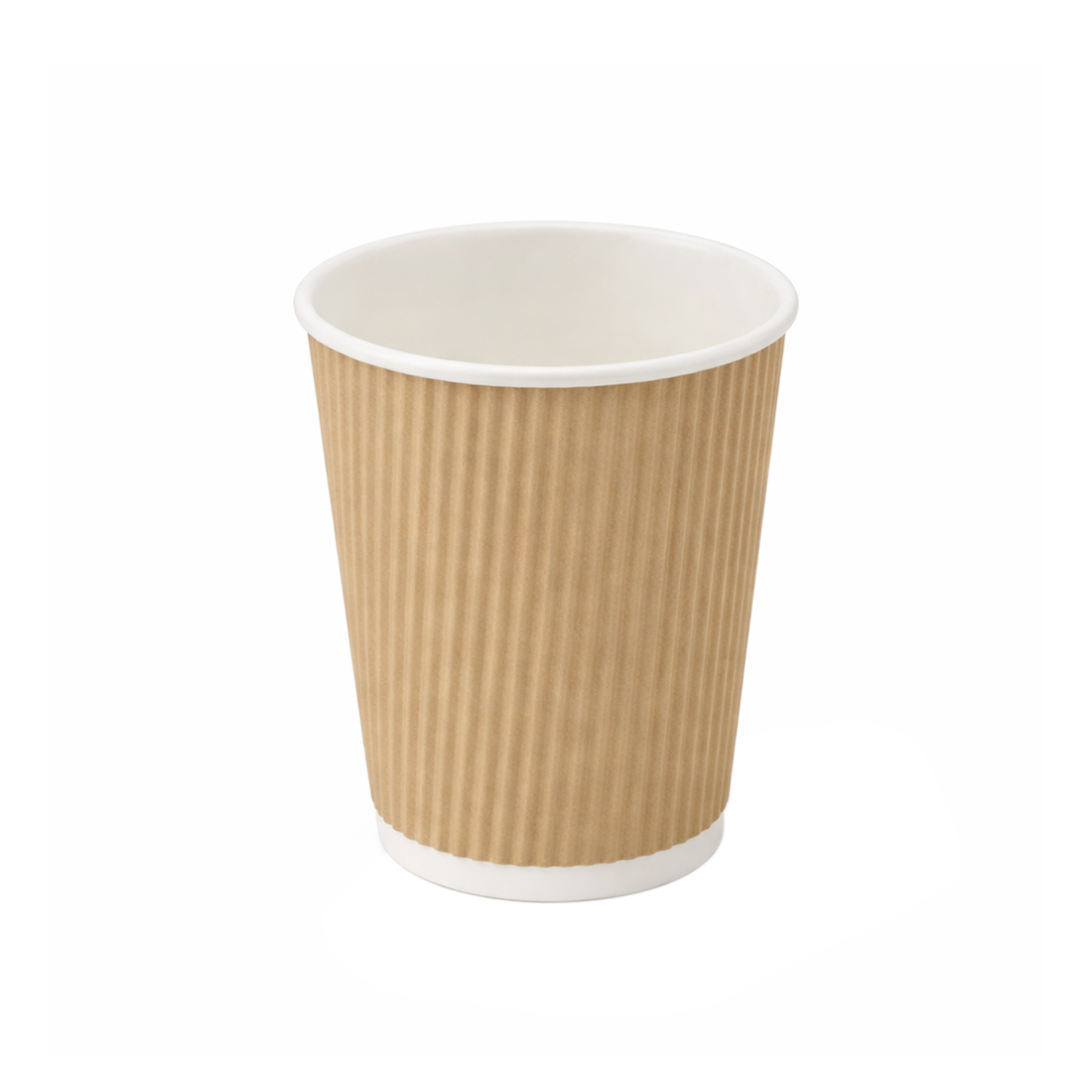 PakMax KRAFT 8oz 80mm Corrugated Hot Paper Cup - CHPC-90-8K