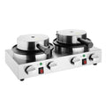 Apuro Double Round Belgian Waffle Maker - CJ533-A