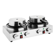 Apuro Double Round Belgian Waffle Maker - CJ533-A