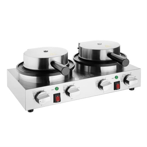 Apuro Double Round Belgian Waffle Maker - CJ533-A