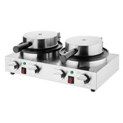 Apuro Double Round Belgian Waffle Maker - CJ533-A