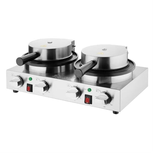 Apuro Double Round Belgian Waffle Maker - CJ533-A
