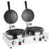 Apuro Double Round Belgian Waffle Maker - CJ533-A