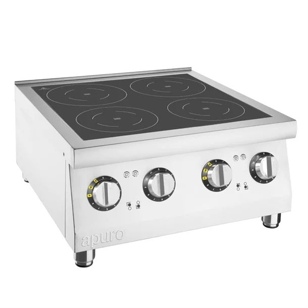 Apuro 4 Zone Induction Hob 2 x 3kW - CU558-A