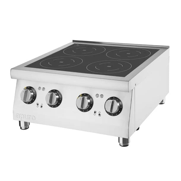 Apuro 4 Zone Induction Hob 2 x 3kW - CU558-A