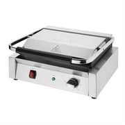 Apuro Bistro Large Ribbed Contact Grill - Ribbed/Ribbed - CU602-A