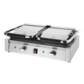 Apuro Bistro Double Ribbed Contact Grill - Ribbed/Ribbed - CU604-A