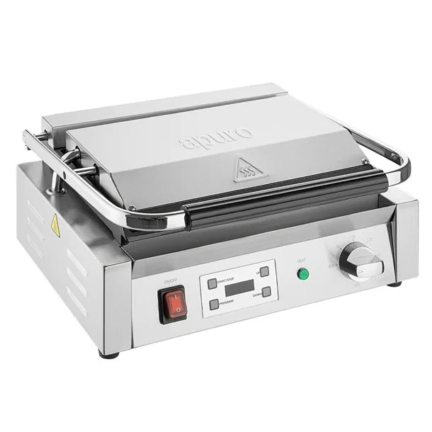 Apuro Extra Large Contact Grill Ribbed & Flat Plate - CU609-A