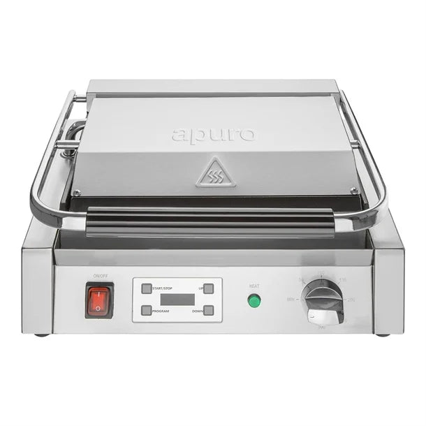Apuro Extra Large Contact Grill Ribbed Plate - CU608-A