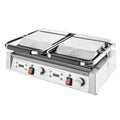Apuro Double Contact Grill Ribbed Plates with Timer - CU611-A