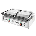 Apuro Double Half Ribbed Contact Grill - CU613-A