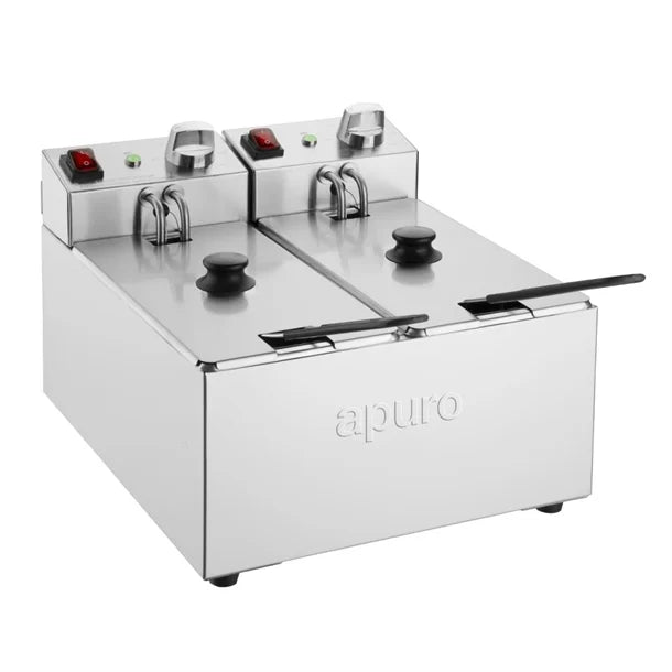 Apuro Twin Tank Fryer 2x3L - CU615-A