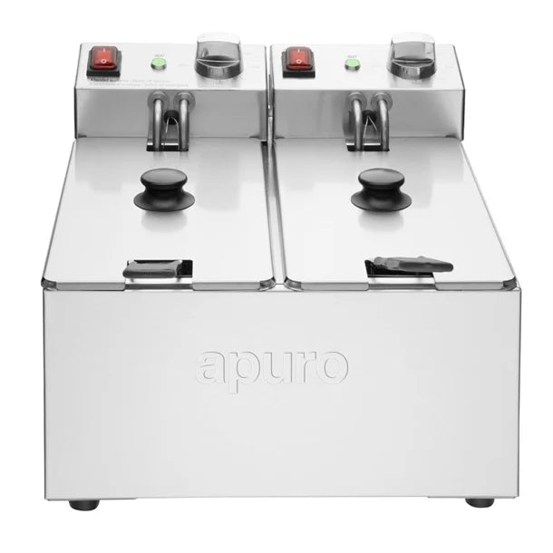 Apuro Twin Tank Fryer 2x3L - CU615-A