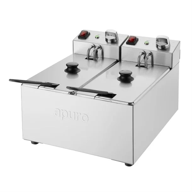 Apuro Twin Tank Fryer 2x3L - CU615-A