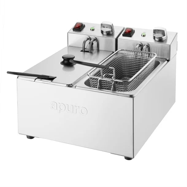 Apuro Twin Tank Fryer 2x3L - CU615-A