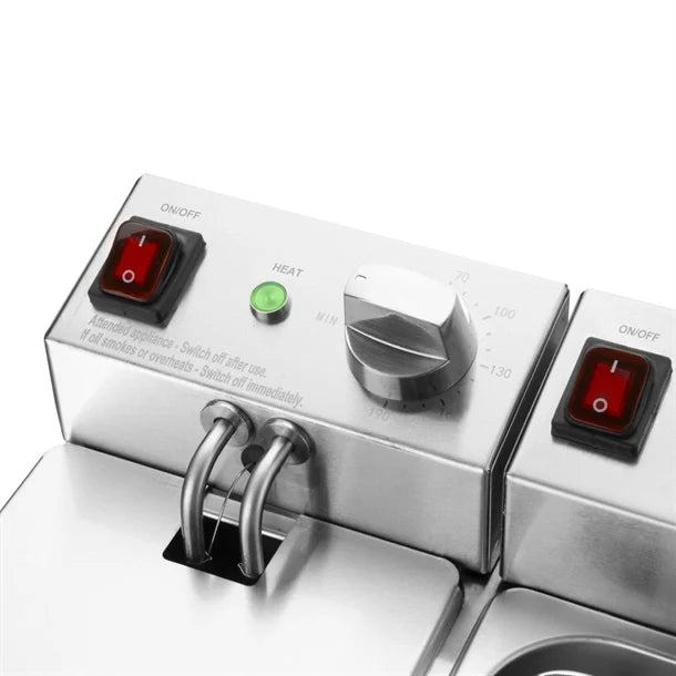 Apuro Twin Tank Fryer 2x3L - CU615-A