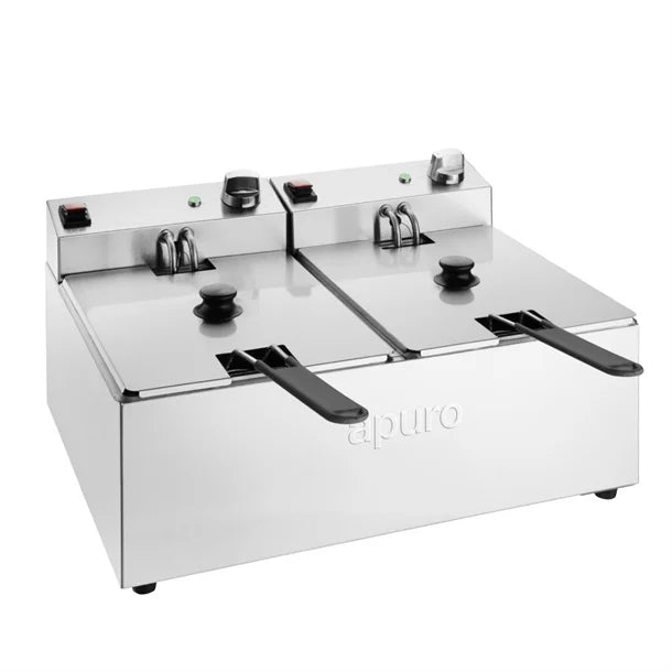 Apuro Twin Tank Fryer 2x5L - CU619-A