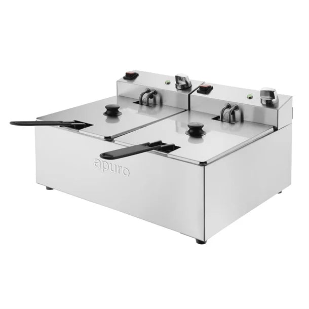Apuro Twin Tank Fryer 2x5L - CU619-A