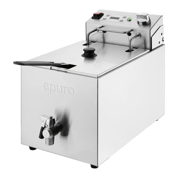 Apuro Single Tank Electric Fryer with Timer 8L - CU620-A