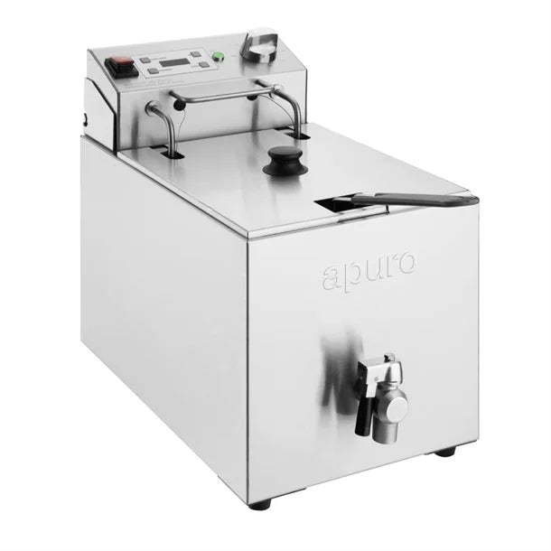 Apuro Single Tank Electric Fryer with Timer 8L - CU620-A