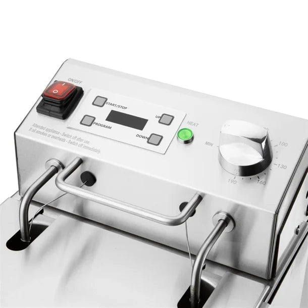 Apuro Single Tank Electric Fryer with Timer 8L - CU620-A