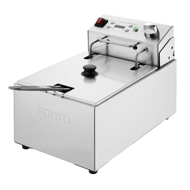 Apuro Single Electric Fryer with Timer 5L - CU622-A