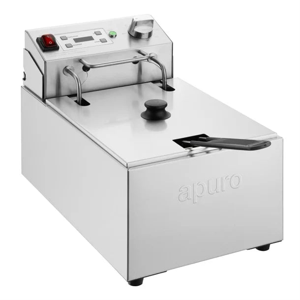 Apuro Single Electric Fryer with Timer 5L - CU622-A