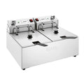 Apuro Double Electric Fryer with Timer 2x5L - CU624-A