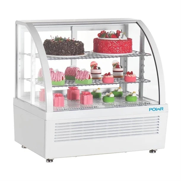 Polar C-Series Countertop Display Fridge White 100L - CU637-A