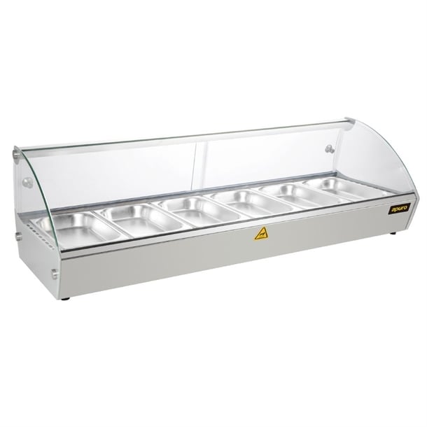 Apuro Countertop Heated Food Display 1127mm - CW148-A