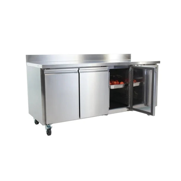 Polar U-Series 3 Door Counter Fridge with Upstand 417L - UA065-A