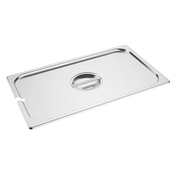 Vogue Stainless Steel Gastronorm Notched Lid 1/1 - DP250