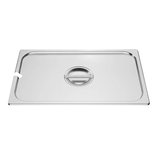 Vogue Stainless Steel Gastronorm Notched Lid 1/1 - DP250