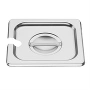 Vogue Stainless Steel Gastronorm Notched Lid 1/6 - DP255