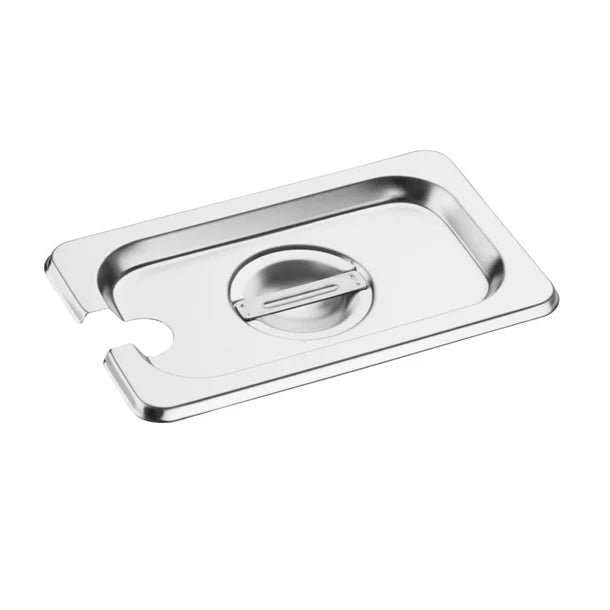 Vogue Stainless Steel Gastronorm Notched Lid 1/9 - DP256