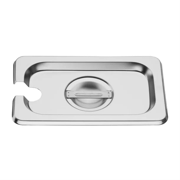 Vogue Stainless Steel Gastronorm Notched Lid 1/9 - DP256