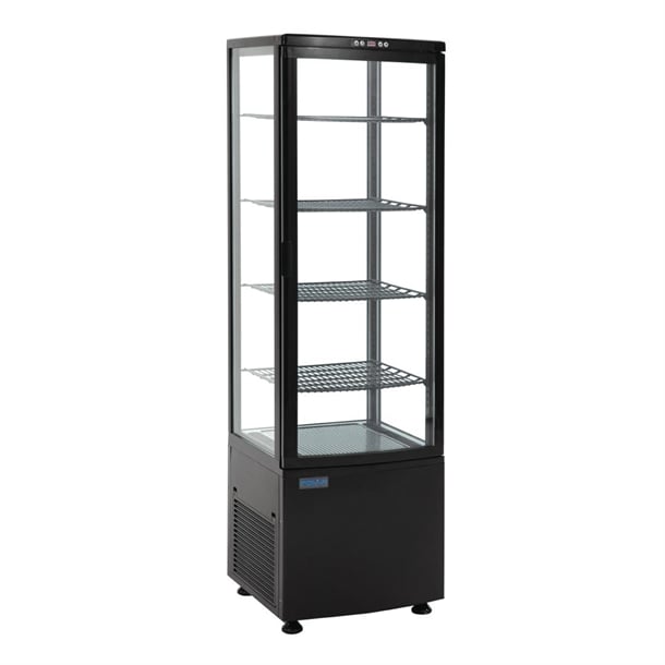 Polar C-Series Energy Efficient Curved Door Display Fridge Black 235Ltr - CX573-A