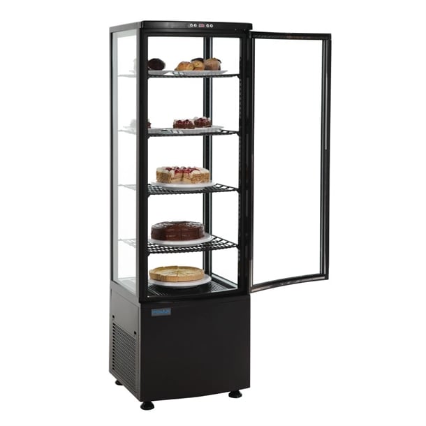 Polar C-Series Energy Efficient Curved Door Display Fridge Black 235Ltr - CX573-A