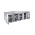 Atosa Glass Four Door Cooling Fridge Table 2230 MM - EPF3741