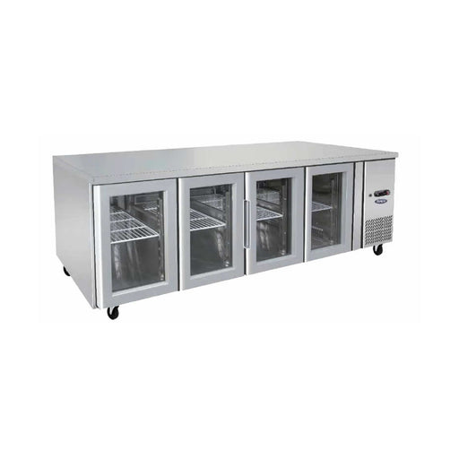 Atosa Glass Four Door Cooling Fridge Table 2230 MM - EPF3741