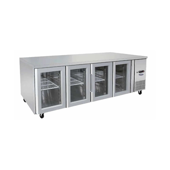 Atosa Glass Four Door Cooling Fridge Table 2230 MM - EPF3741