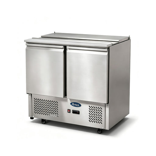 Atosa 2 Doors Sliding Lid Saladette Fridge Size 900 MM - ESL3800