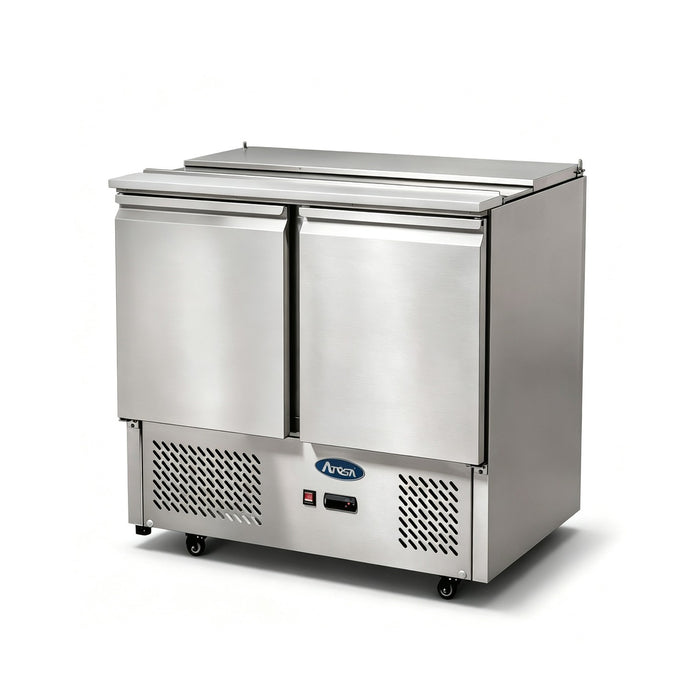Atosa 2 Doors Sliding Lid Saladette Fridge Size 900 MM - ESL3800