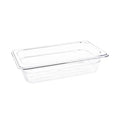 Vogue Clear Polycarbonate Gastronorm Tray 1/4 (65 to 150mm Depths)