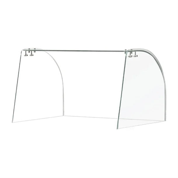 Curved Glass Sneeze Guard Assembly for CT393 - FT280