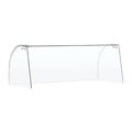 Polar Curved Glass Sneeze Guard Assembly for CT394 - FT282