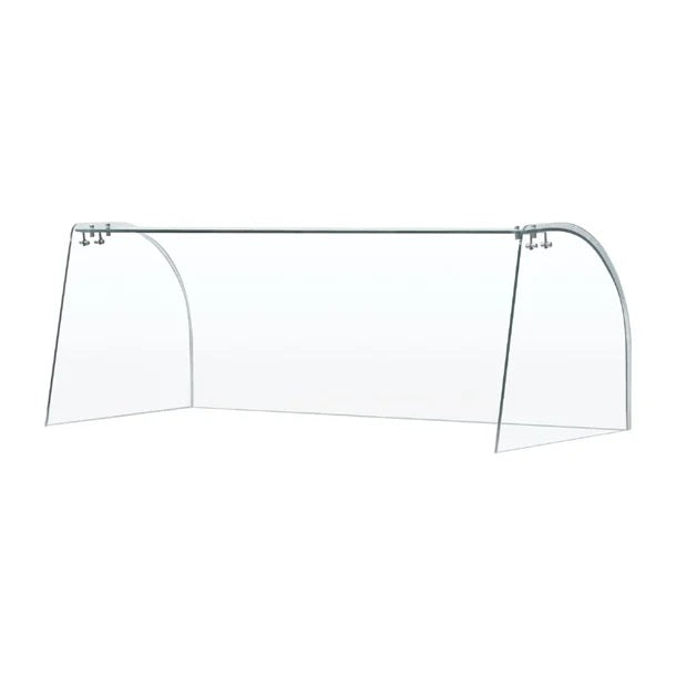 Curved Glass Sneeze Guard Assembly for CT394 - FT282