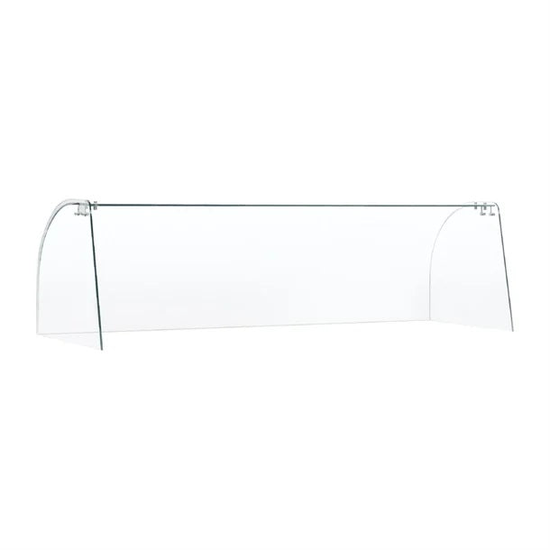 Curved Glass Sneeze Guard Assembly for CT395 - FT284